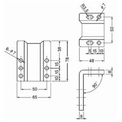 画像2: 900-A取付専用Ｌ型アタットメント　フリーロック用900-A-L