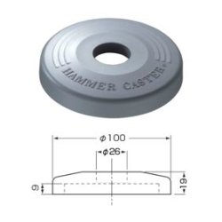 画像2: バンパー（ワッシャー付）　ハンマーキャスター