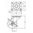 画像2: 自在キャスタープレート式(ストッパー付)ハンマーキャスター (2)