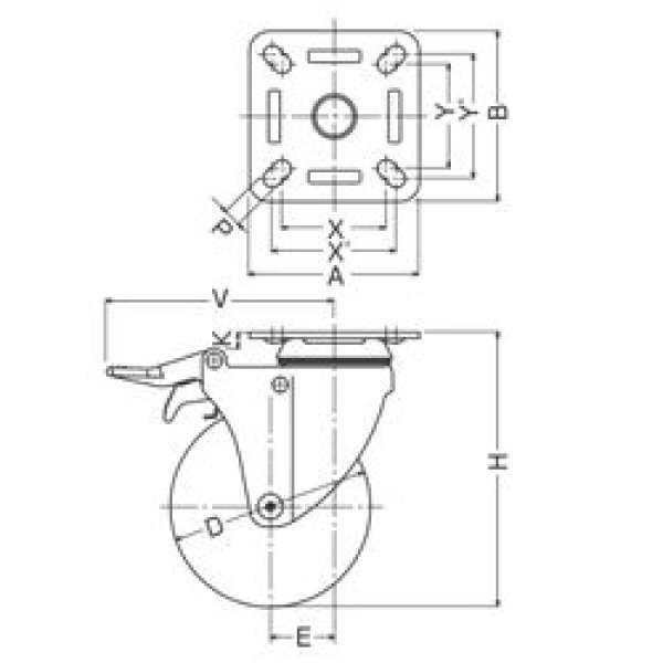 ハンマーキャスター 415A-2R50 人気商品