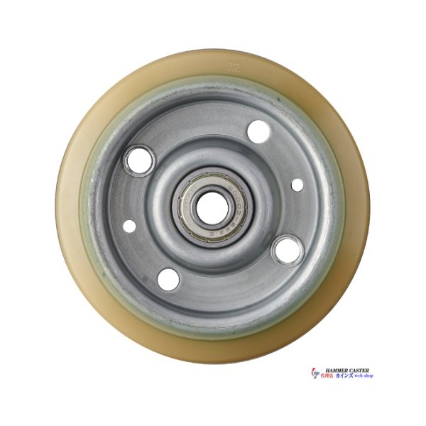 画像1: ウレタン車輪　ハンマーキャスター (1)